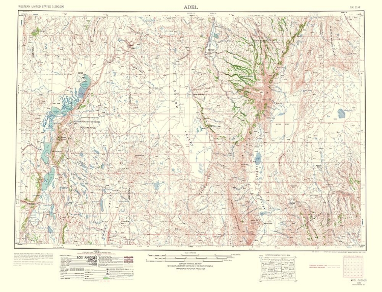 Picture of ADEL OREGON QUAD - USGS 1963