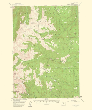 Picture of CORNUCOPIA OREGON QUAD - USGS 1961