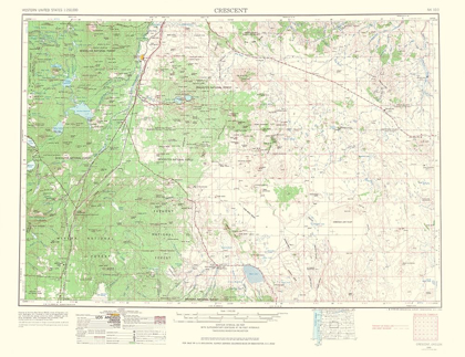 Picture of CRESCENT OREGON QUAD - USGS 1966