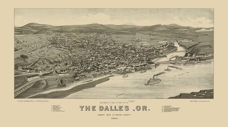 Picture of THE DALLES OREGON - STONER 1884