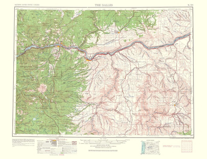 Picture of DALLES OREGON QUAD - USGS 1965