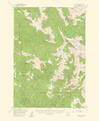 Picture of EAGLE CAP OREGON QUAD - USGS 1961