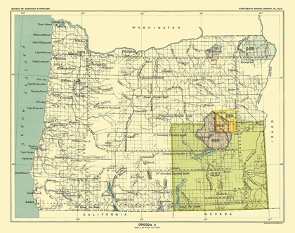 Picture of OREGON - GRANDE RONDE - HOEN 1896