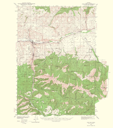 Picture of JOHN DAY OREGON QUAD - USGS 1967