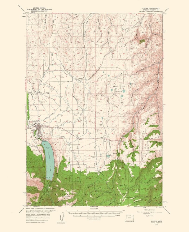 Picture of JOSEPH OREGON QUAD - USGS 1963