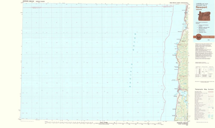 Picture of NEWPORT OREGON QUAD - USGS 1981