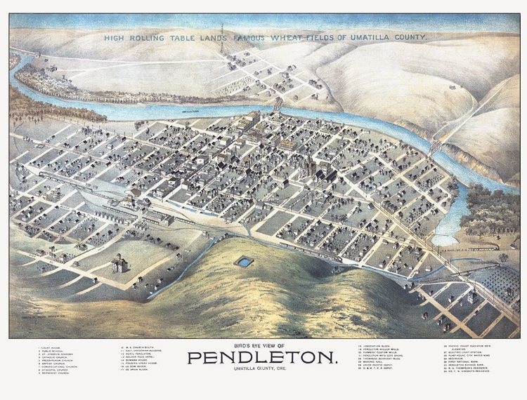 Picture of PENDLETON OREGON - DAKIN 1890