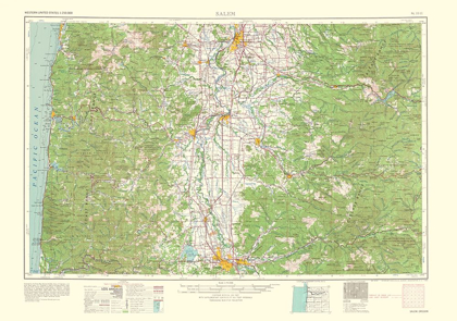 Picture of SALEM OREGON QUAD - USGS 1963