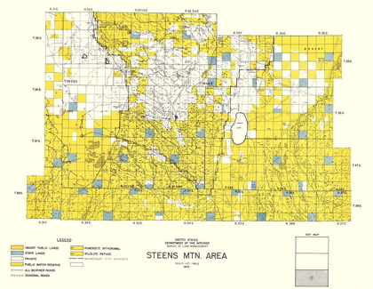 Picture of STEENS MOUNTAIN SOUTHERN OREGON - DOI 1970