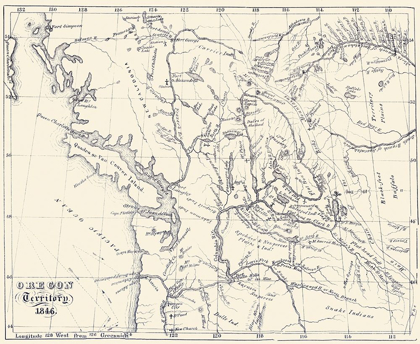 Picture of OREGON TERRITORY - 1846