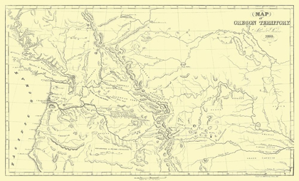 Picture of OREGON TERRITORY - PARKER 1838