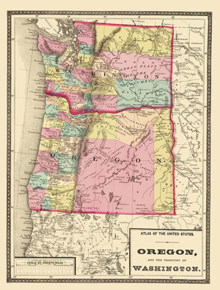 Picture of OREGON, WASHINGTON - BALTIMORE 1873