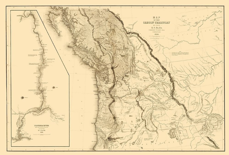 Picture of OREGON TERRITORY - US EXPLORING EXPEDITION 1841