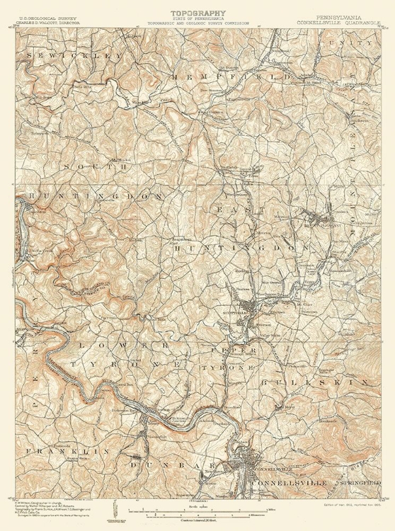 Picture of CONNELLSVILLE PENNSYLVANIA QUAD - USGS 1902