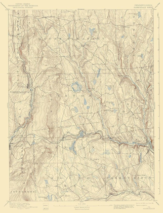 Picture of HONESDALE PENNSYLVANIA QUAD - USGS 1892