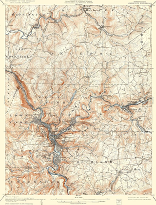 Picture of JOHNSTOWN PENNSYLVANIA QUAD - USGS 1907