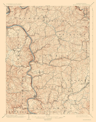 Picture of MASONTOWN PENNSYLVANIA QUAD - USGS 1903