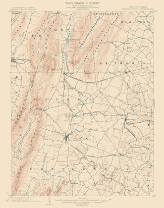 Picture of MERCERSBURG PENNSYLVANIA QUAD - USGS 1902