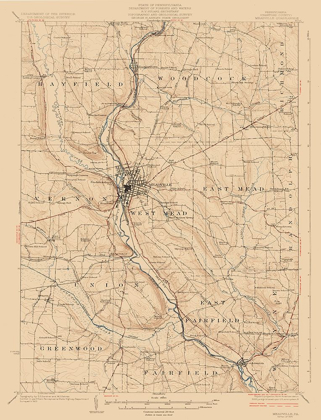 Picture of MEADVILLE PENNSYLVANIA QUAD - USGS 1923