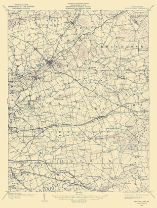 Picture of NEW HOLLAND PENNSYLVANIA QUAD - USGS 1906