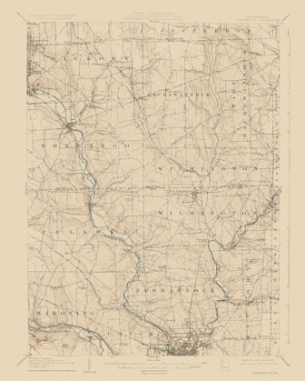 Picture of NESHANNOCK PENNSYLVANIA QUAD - USGS 1907