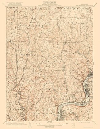 Picture of NEW KENSINGTON PENNSYLVANIA QUAD - USGS 1910