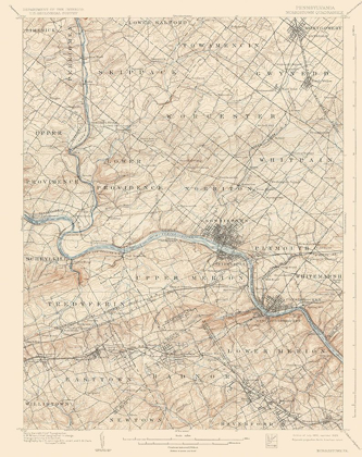 Picture of NORRISTOWN PENNSYLVANIA QUAD - USGS 1895