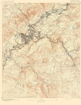 Picture of SCRANTON PENNSYLVANIA SHEET - USGS 1891