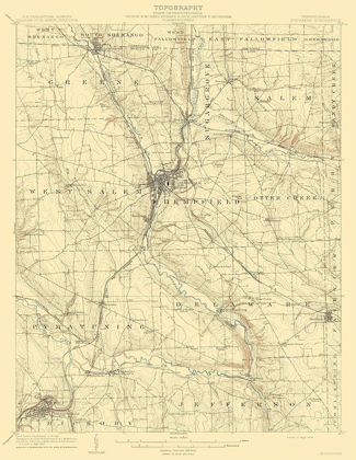 Picture of SHENANGO PENNSYLVANIA QUAD - USGS 1908