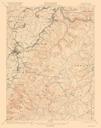 Picture of UNIONTOWN PENNSYLVANIA QUAD - USGS 1900