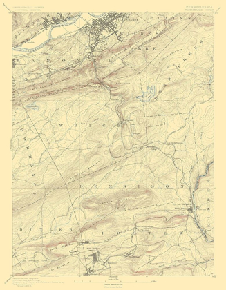 Picture of WILKESBARRE PENNSYLVANIA SHEET - USGS 1891