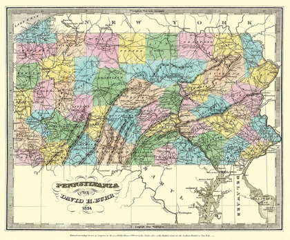 Picture of PENNSYLVANIA - BURR 1834