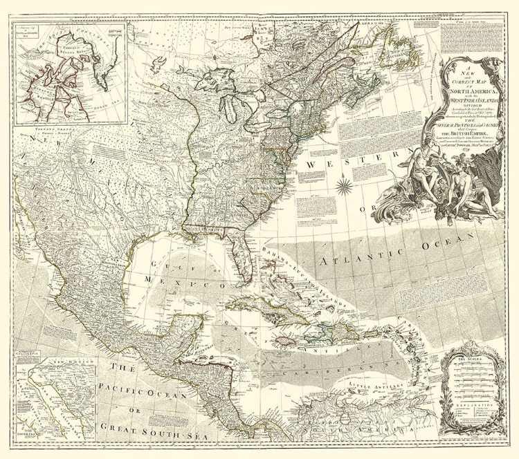 Picture of NORTH AMERICA WITH INDIAN ISLANDS