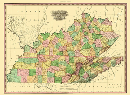 Picture of KENTUCKY, TENNESSEE, PART OF ILLINOIS - TANNER