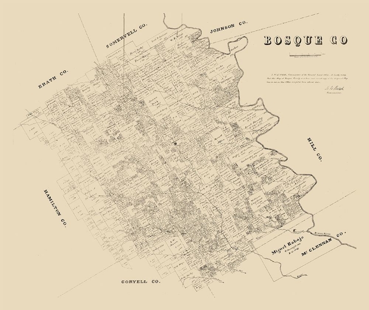 Picture of BOSQUE COUNTY TEXAS - WALSH 1879