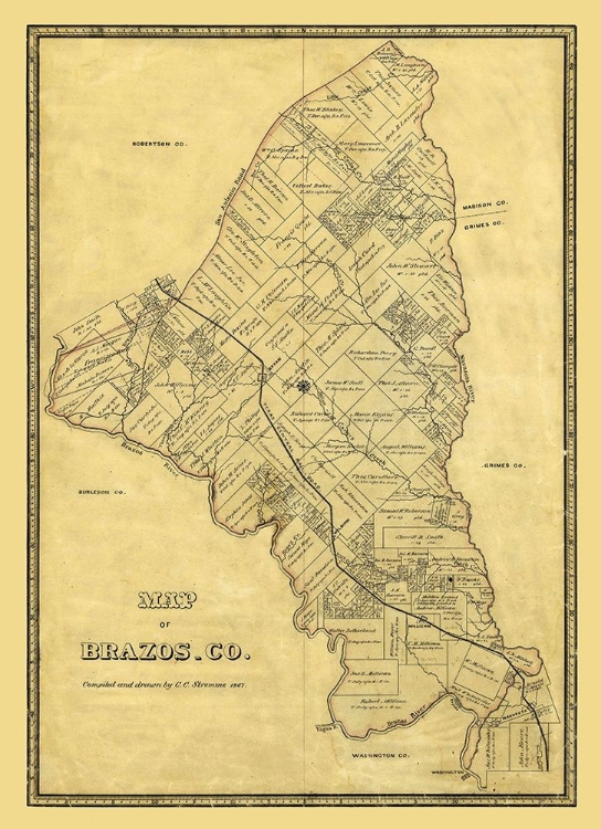 Picture of BRAZOS COUNTY TEXAS - STREMME 1867