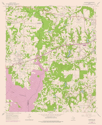 Picture of CHANDLER TEXAS QUAD - USGS 1966