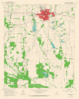 Picture of CLARKSVILLE TEXAS QUAD - USGS 1964