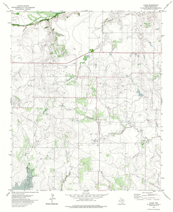 Picture of CLARA TEXAS QUAD - USGS 1972