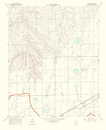 Picture of CUYLER TEXAS QUAD - USGS 1967