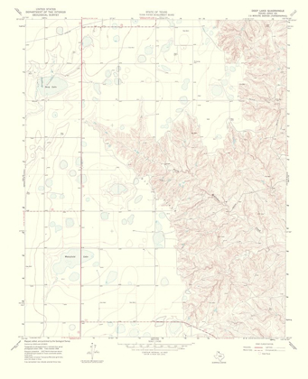 Picture of DEEP LAKE TEXAS QUAD - USGS 1970