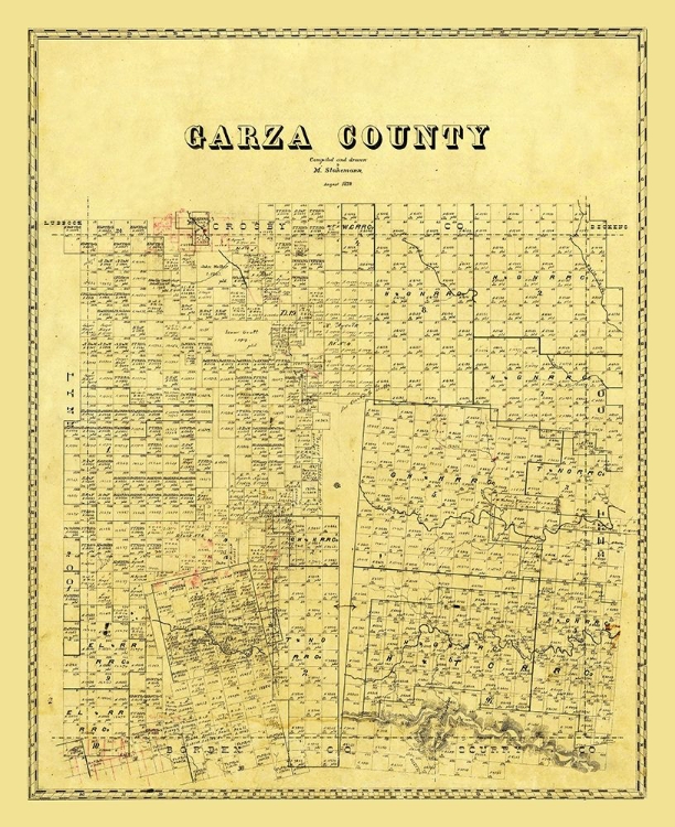 Picture of GARZA COUNTY TEXAS - STAKEMANN 1879