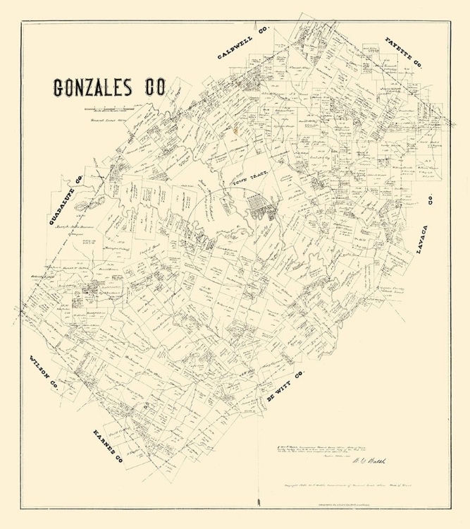 Picture of GONZALES COUNTY TEXAS - WALSH 1880