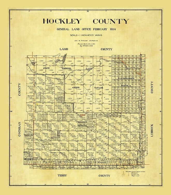 Picture of HOCKLEY COUNTY TEXAS - PRITCHETT 1914