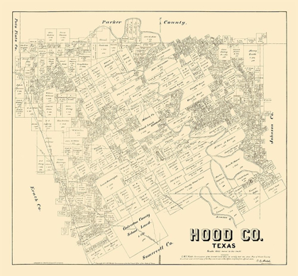 Picture of HOOD COUNTY TEXAS - WALSH 1879