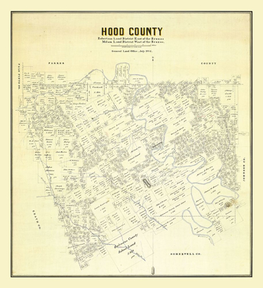 Picture of HOOD COUNTY TEXAS - 1884