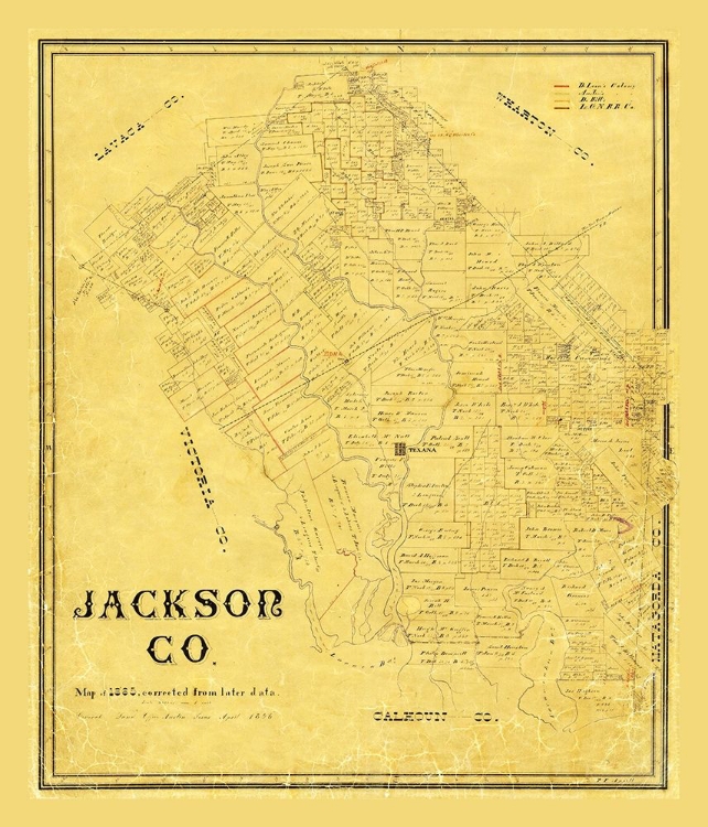 Picture of JACKSON COUNTY TEXAS - 1867