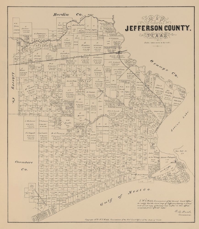 Picture of JEFFERSON COUNTY TEXAS - WALSH 1879