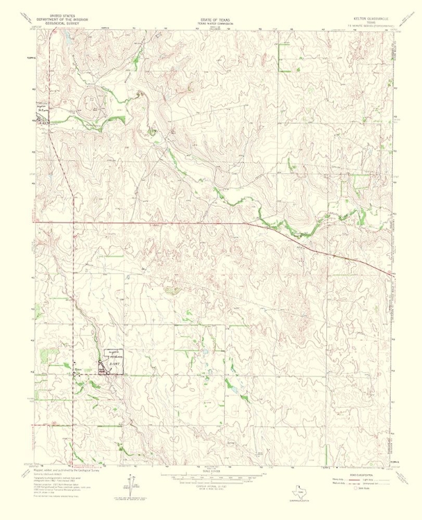 Picture of KELTON TEXAS QUAD - USGS 1965