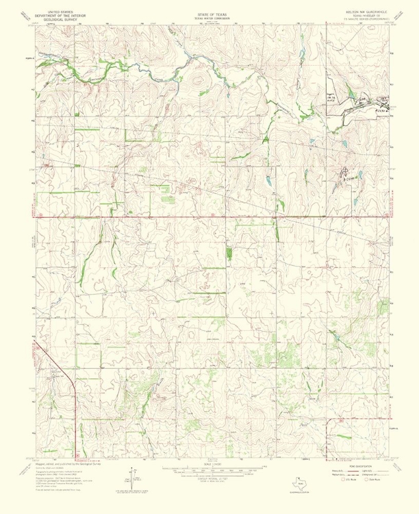 Picture of KELTON NORTHWEST TEXAS QUAD - USGS 1965